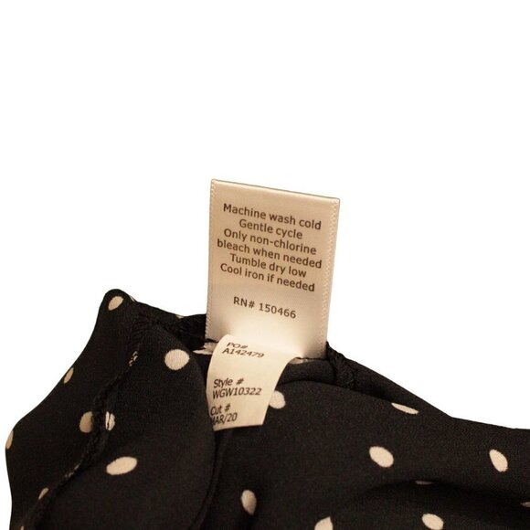 41 Hawthorne Black with White Dots Sleeveless Flowy Women’s XS Blouse - Picture 6 of 6
